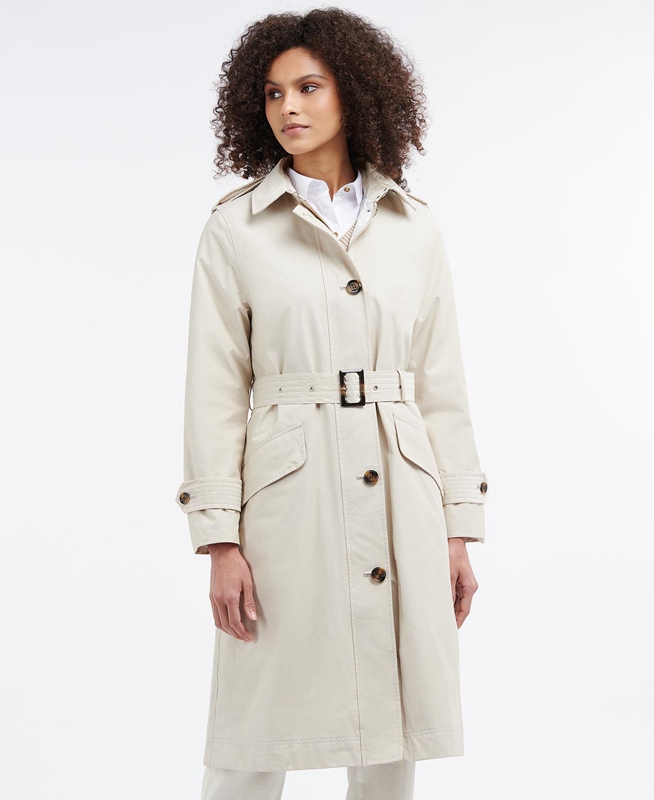 Beige Barbour Camilla Women's Waterproof Jackets | XLWU-79345