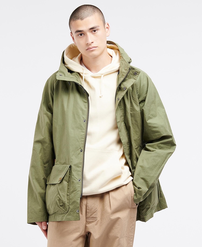 Olive Barbour x Ally Capellino Ernest Men's Casual Jackets | RZUT-15632